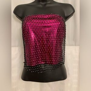 Pink crystals top
